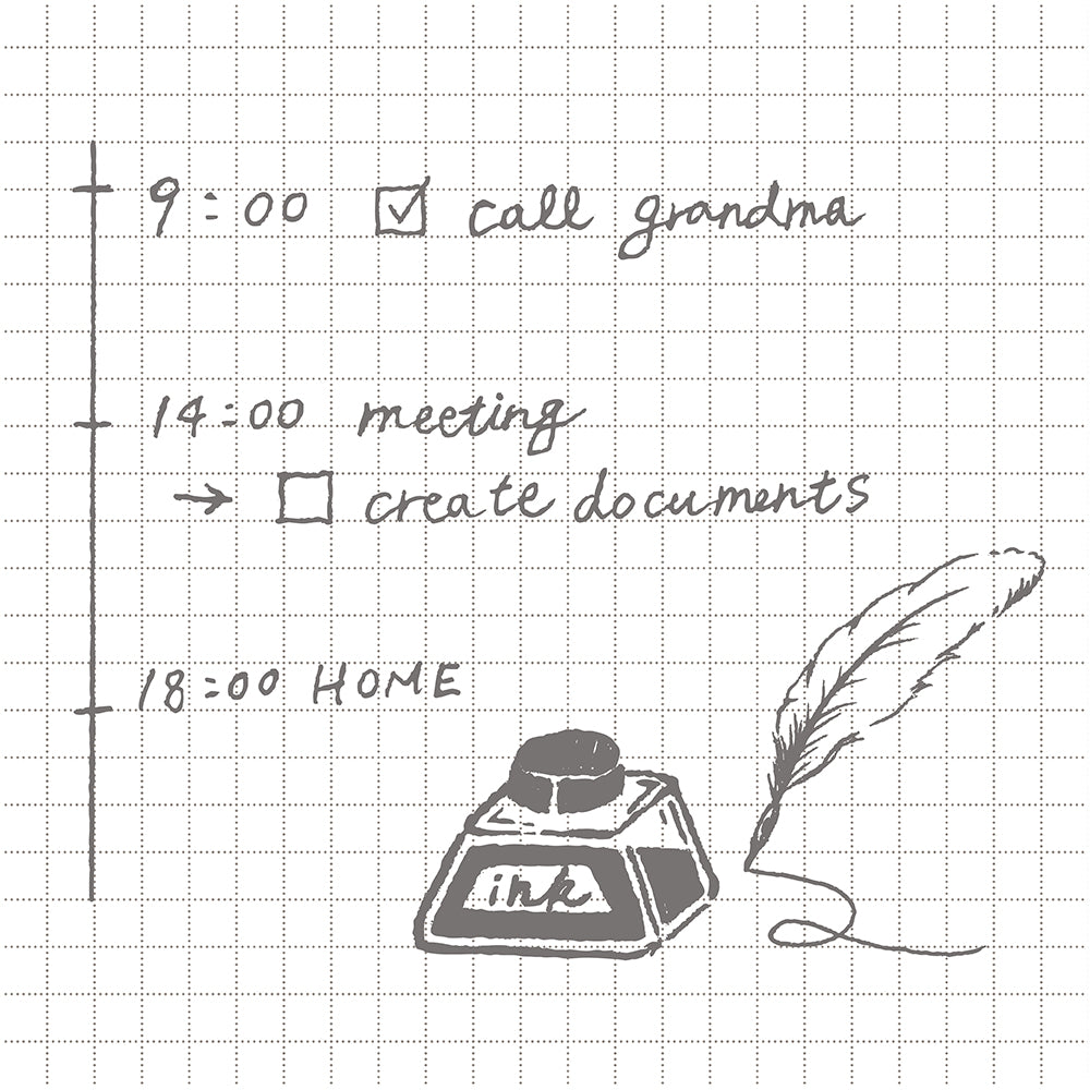 Kleid 2mm Grid Loose Leaf Diary - A5