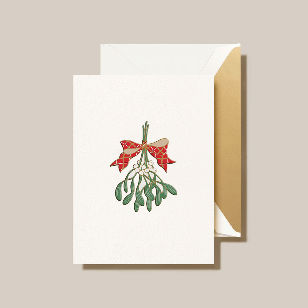 Crane Boxed Holiday Cards - Mistletoe Bough