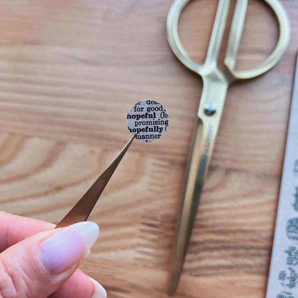 Sarica Studio Kraft Dictionary Dot Stickers