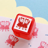 Sanby x Yumi Kitagishi Pre-Inked Stamp - Cat Duo