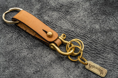 Galen Leather Key Fob - California
