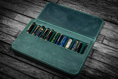 Galen Leather Magnum Opus 12 Slot Pen Case