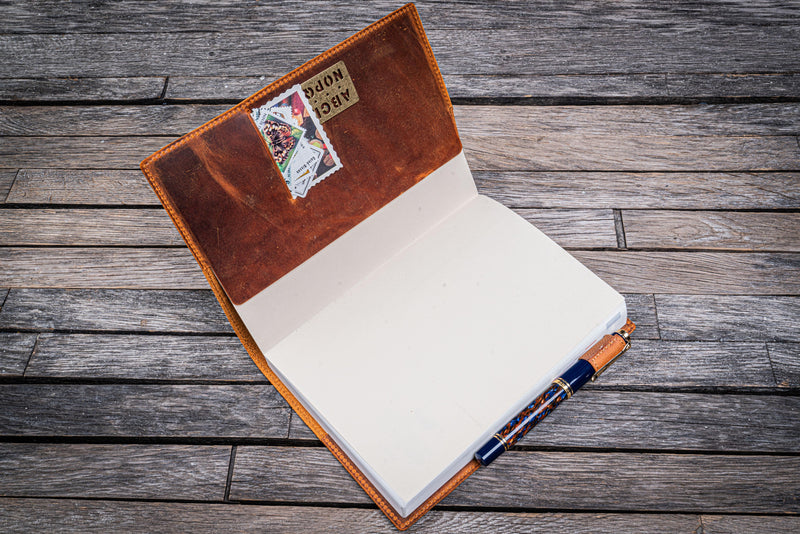 Leather Hobonichi Weeks Cover - Crazy Horse Brown