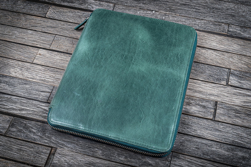Galen Leather Zipped B5 Notebook Folio