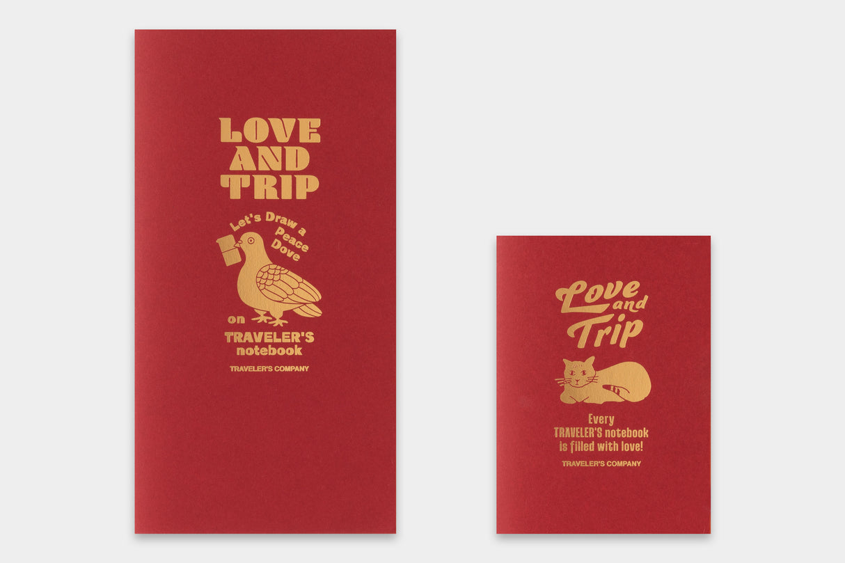 Traveler's Love and Trip Notebook Refill - Passport Size - Red (Special Edition)