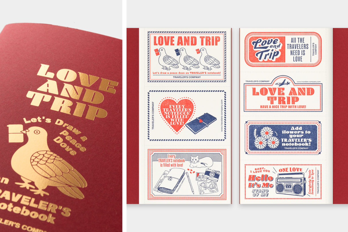 Traveler's Love and Trip Notebook Refill - Regular Size - Red (Special Edition)