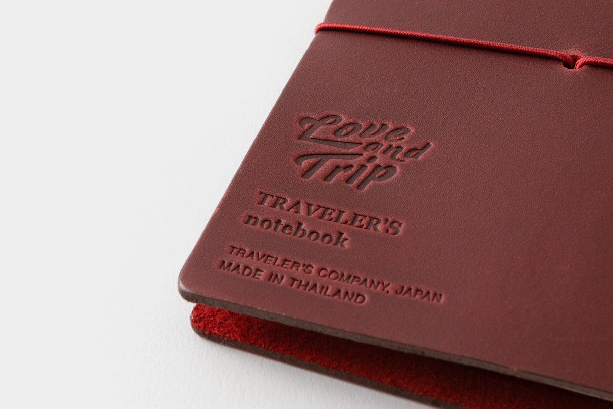 Traveler's Love and Trip Notebook - Passport Size - Red (Special Edition)