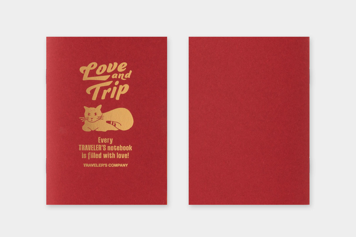 Traveler's Love and Trip Notebook Refill - Passport Size - Red (Special Edition)