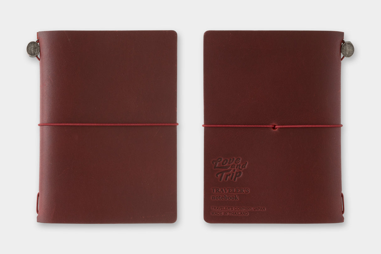 Traveler's Love and Trip Notebook - Passport Size - Red (Special Edition)