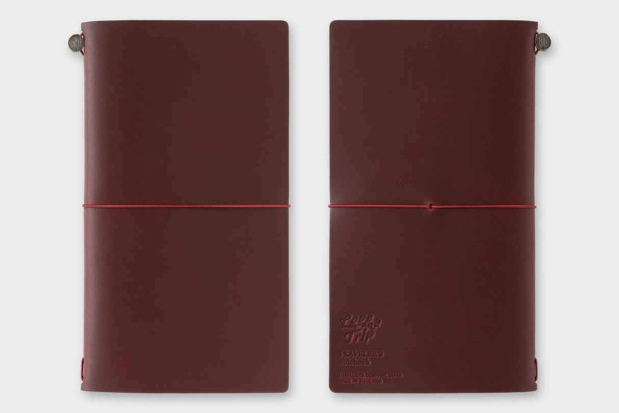 Traveler's Love and Trip Notebook - Regular Size - Red (Special Edition)