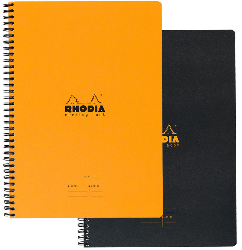 Rhodia Meeting Book 90g paper - Lined 80 sheets - 9" x 11 3/4"