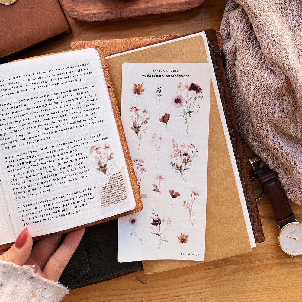 Sarica Studio Midautumn Wildflowers Stickers
