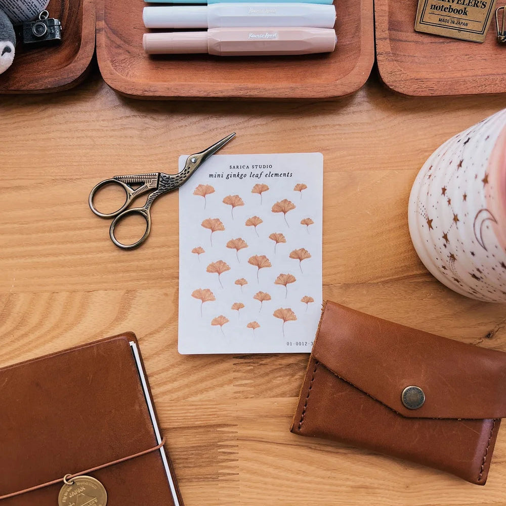 Sarica Studio Mini Ginkgo Leaf Stickers