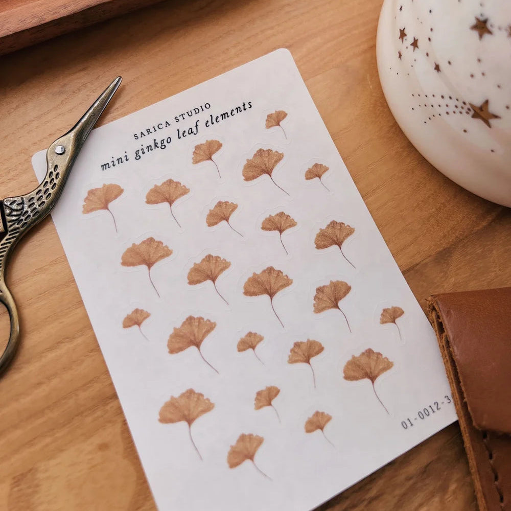 Sarica Studio Mini Ginkgo Leaf Stickers