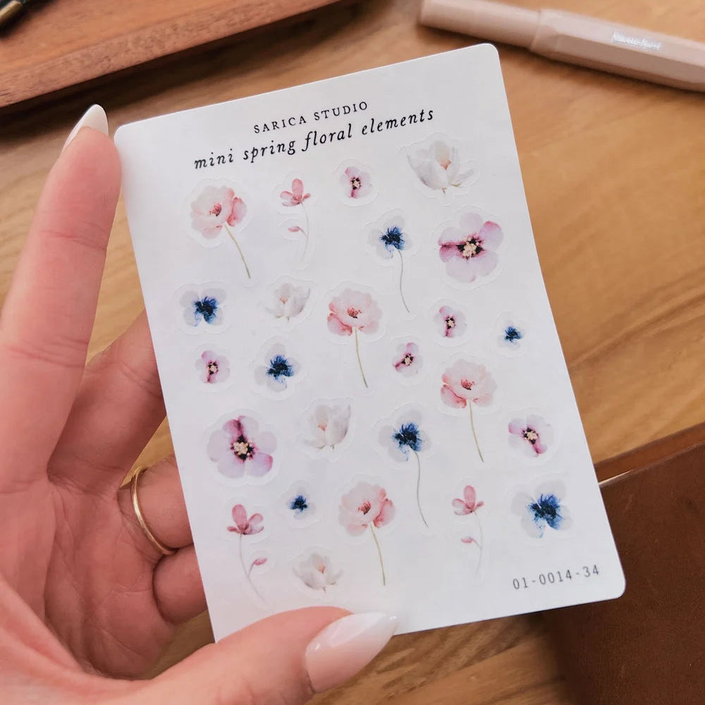 Sarica Studio Mini Spring Floral Stickers