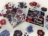 CoraCreaCrafts Moody Flowers Sticker Tin Box