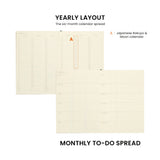Hightide 2027 Monthly Square Diary coton A5