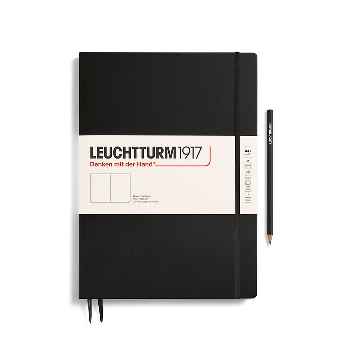 Leuchtturm A4+ Master Slim Hardcover Notebook -  Plain