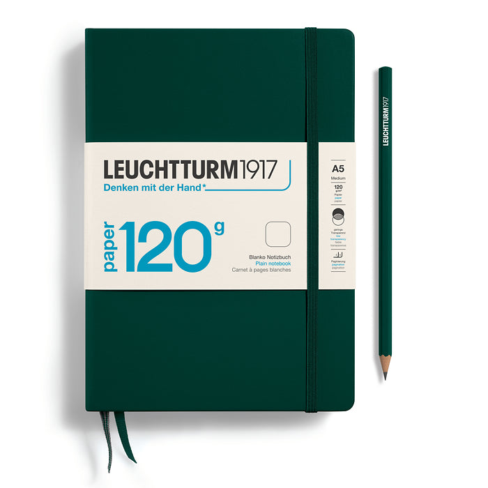 Leuchtturm A5 120g Hardcover Notebook - Plain – Atlas Stationers