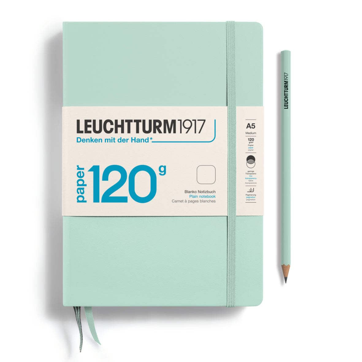 Leuchtturm A5 120g Hardcover Notebook - Plain