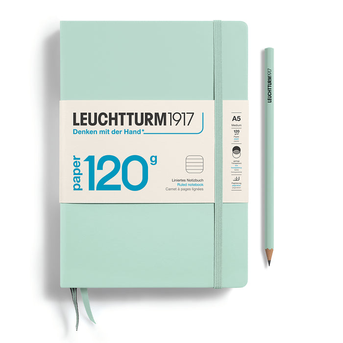 Leuchtturm A5 120g Hardcover Notebook - Ruled