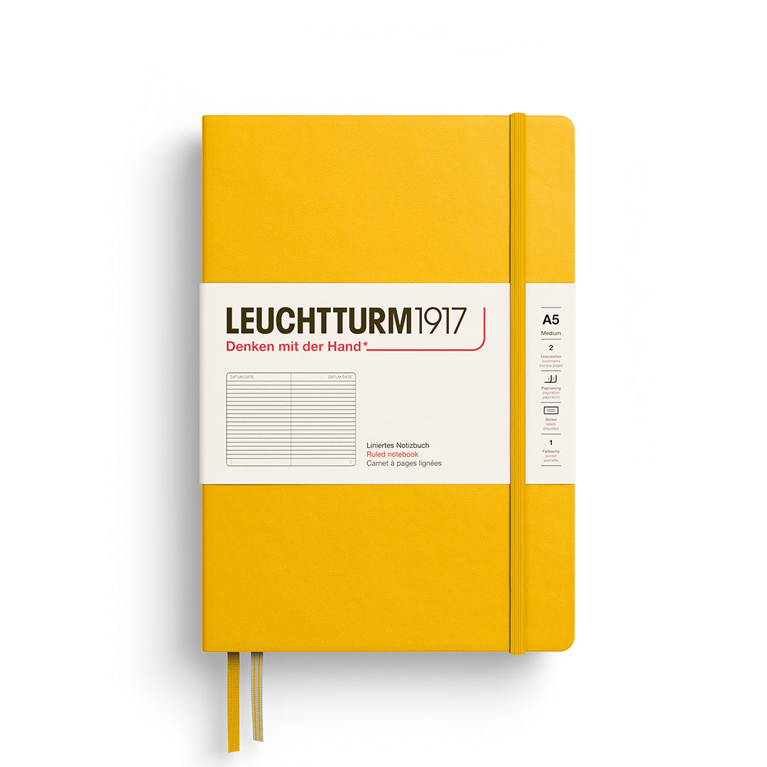 Leuchtturm A5 Hardcover Notebook - Ruled