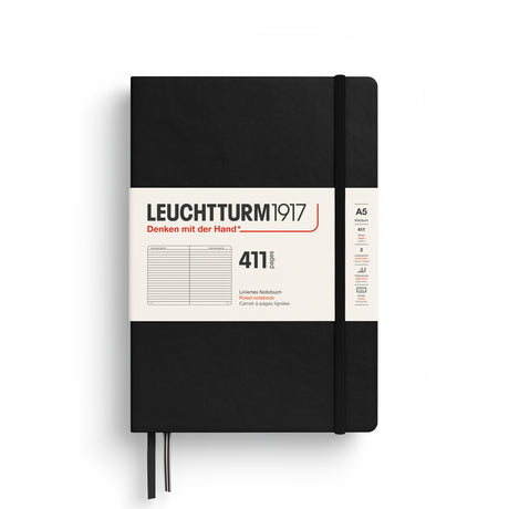 Leuchtturm A5 Hardcover Notebook - 411 Pages - Ruled