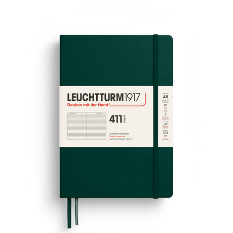 Leuchtturm A5 Hardcover Notebook - 411 Pages - Ruled