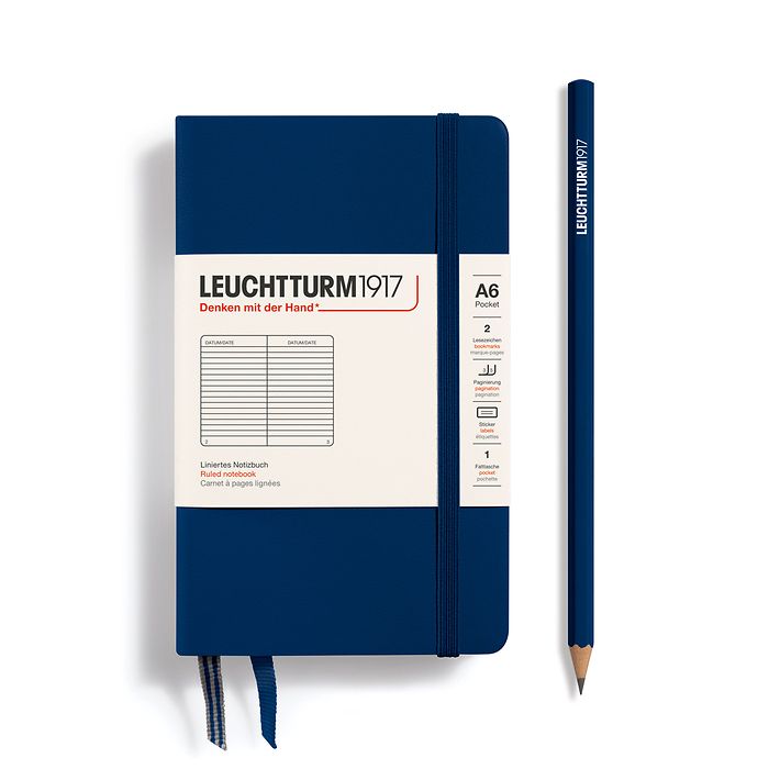 LEUCHTTURM1917 A6 横罫ノート 4冊セット Leuchtturm A6 Hardcover Notebook - Ruled – Atlas Stationers