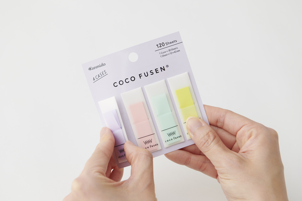 Kanmido Coco Fusen Color Sticky Notes - Medium