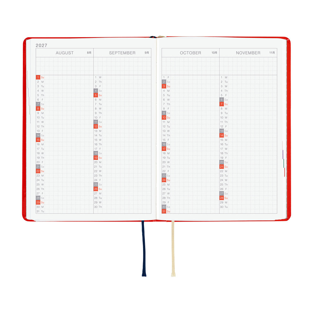 Hobonichi A6 Hon - Yumi Kitagishi: White Cat and Rabbit’s Tea Room