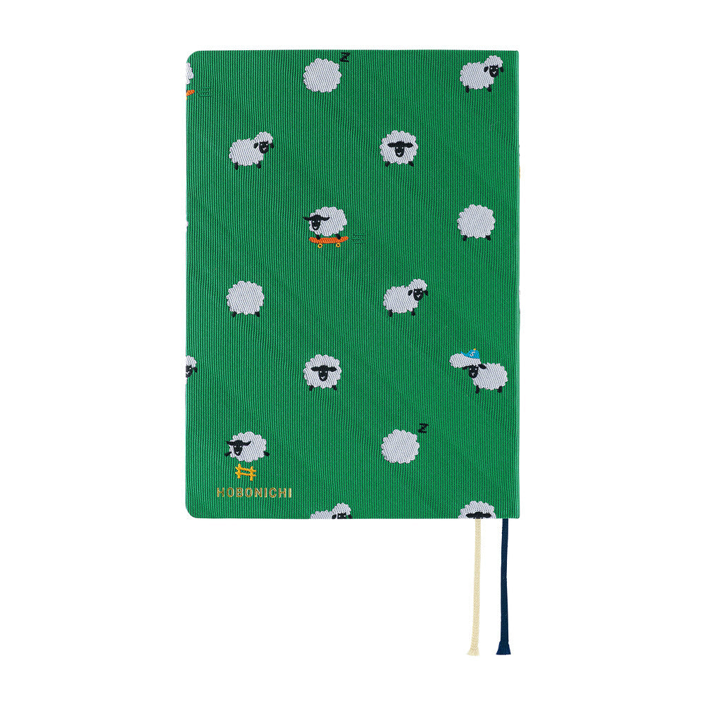 Hobonichi A6 Hon - Bow & Tie: Sheep Sheep Sheep
