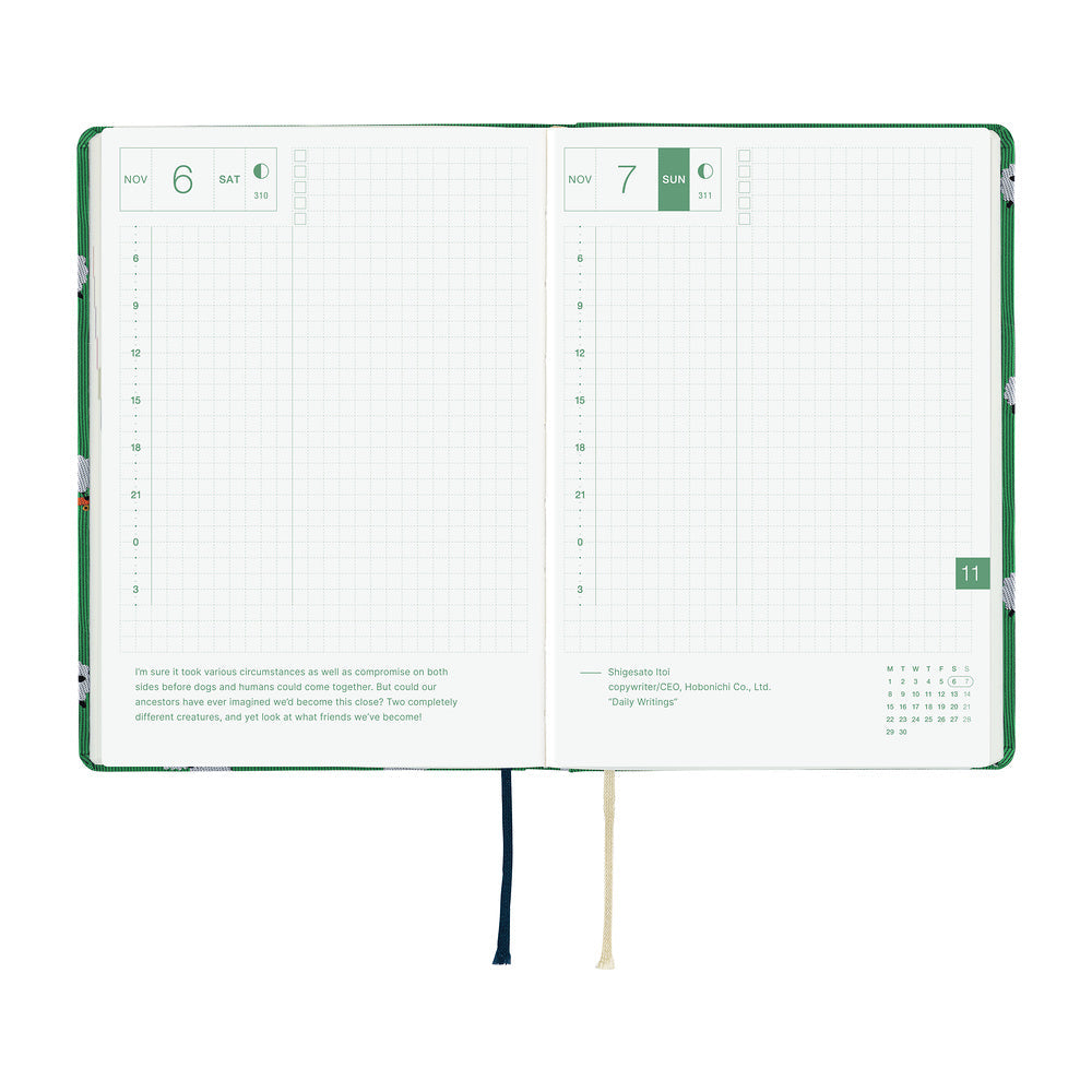 Hobonichi A6 Hon - Bow & Tie: Sheep Sheep Sheep