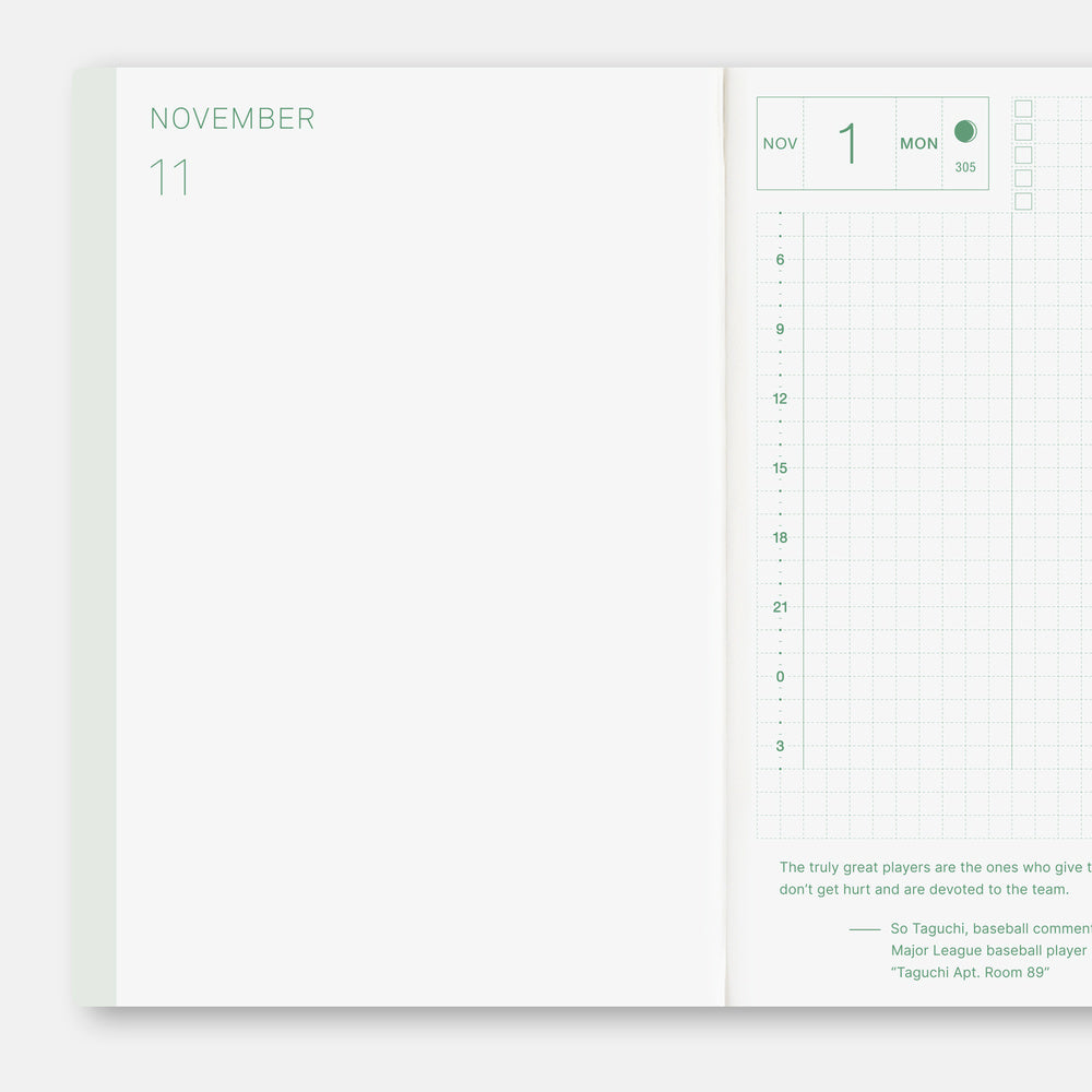 Hobonichi Techo A6 English Original Book - Monday Start