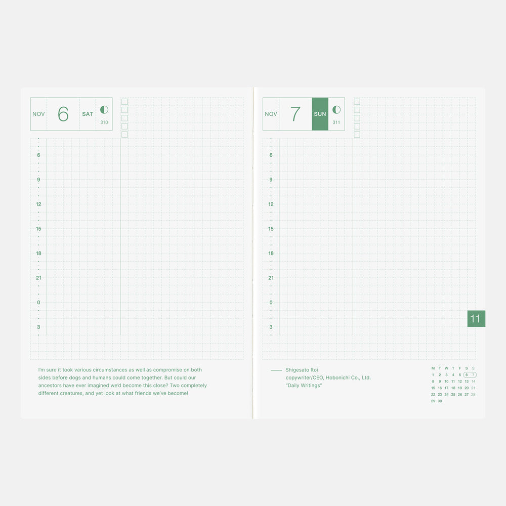 Hobonichi Techo A6 English Original Book - Monday Start