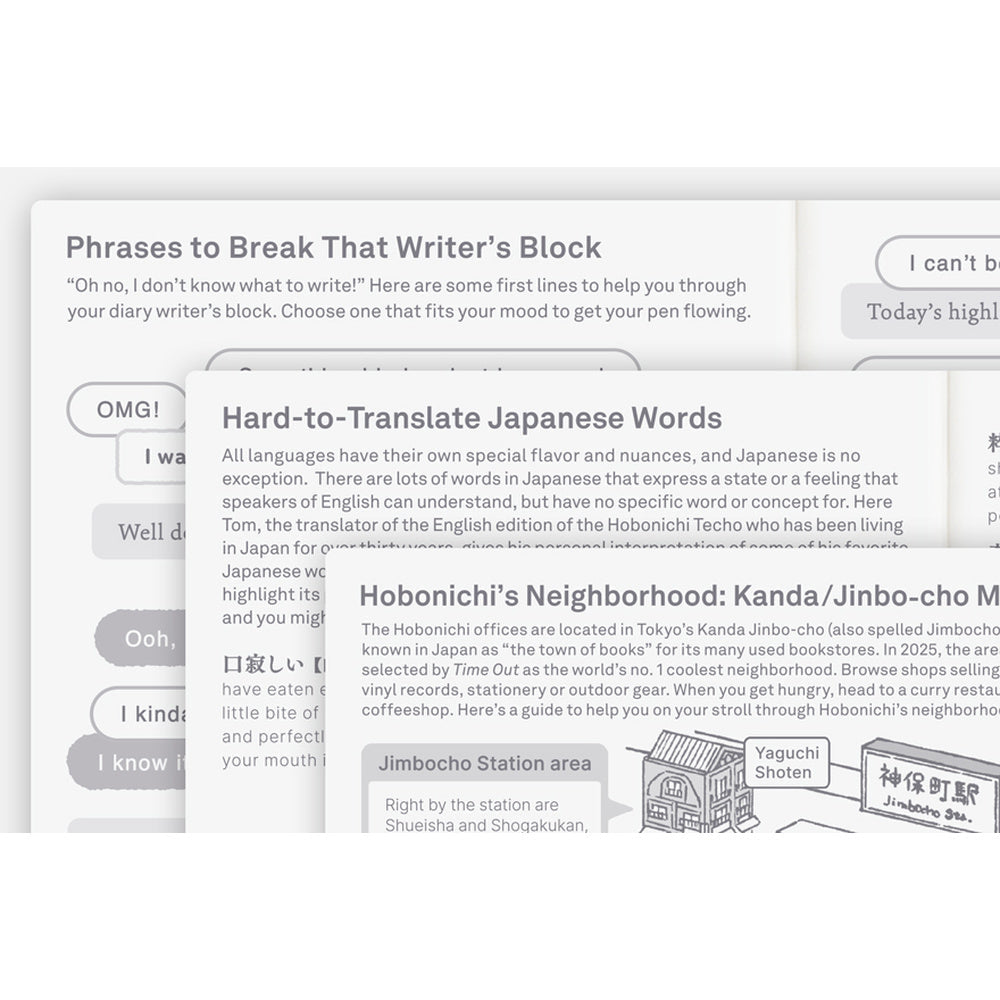 Hobonichi Techo A6 English Original Book - Monday Start