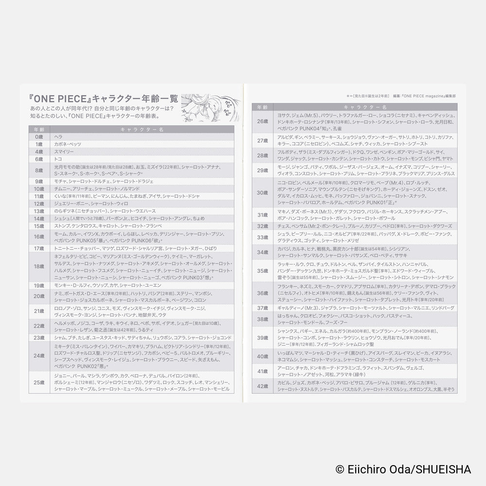 Hobonichi Techo Japanese Original Book - One Piece Edition [A6 size/Daily/Jan start/Mon start]