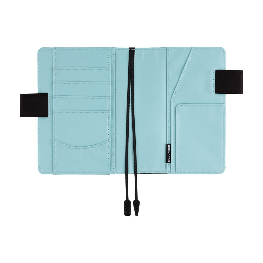 Hobonichi Techo A6 Original Planner Cover - Colors: Black x Clear Blue