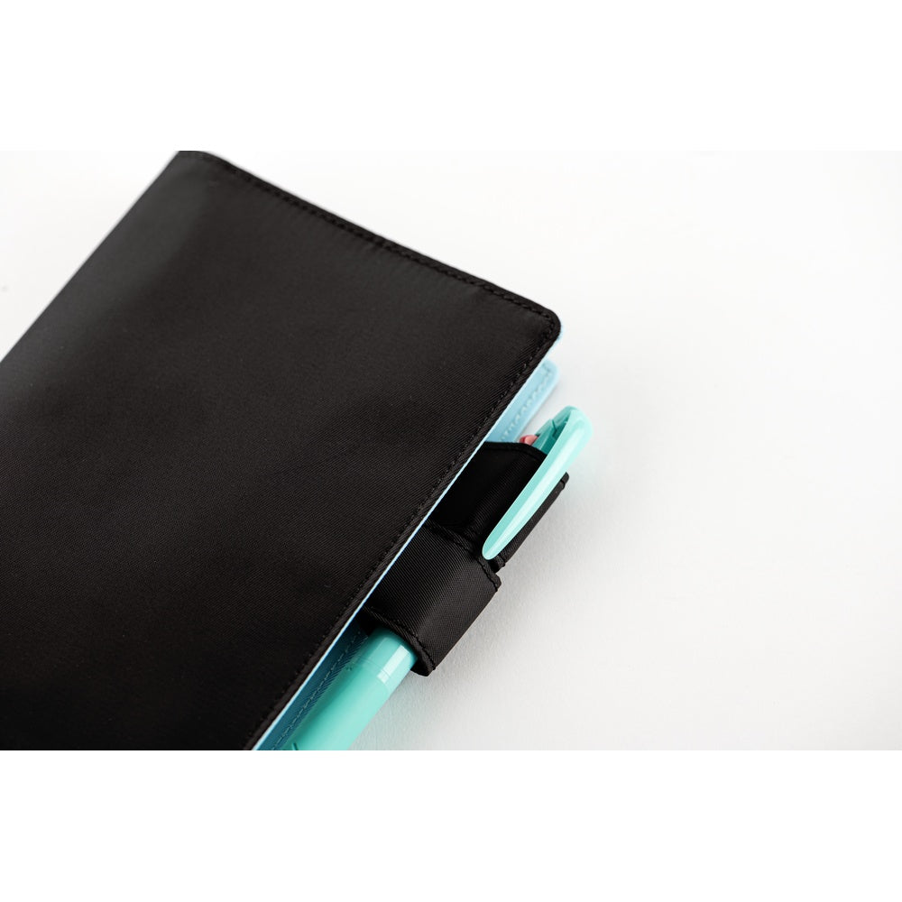 Hobonichi Techo A6 Original Planner Cover - Colors: Black x Clear Blue