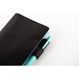 Hobonichi Techo A6 Original Planner Cover - Colors: Black x Clear Blue