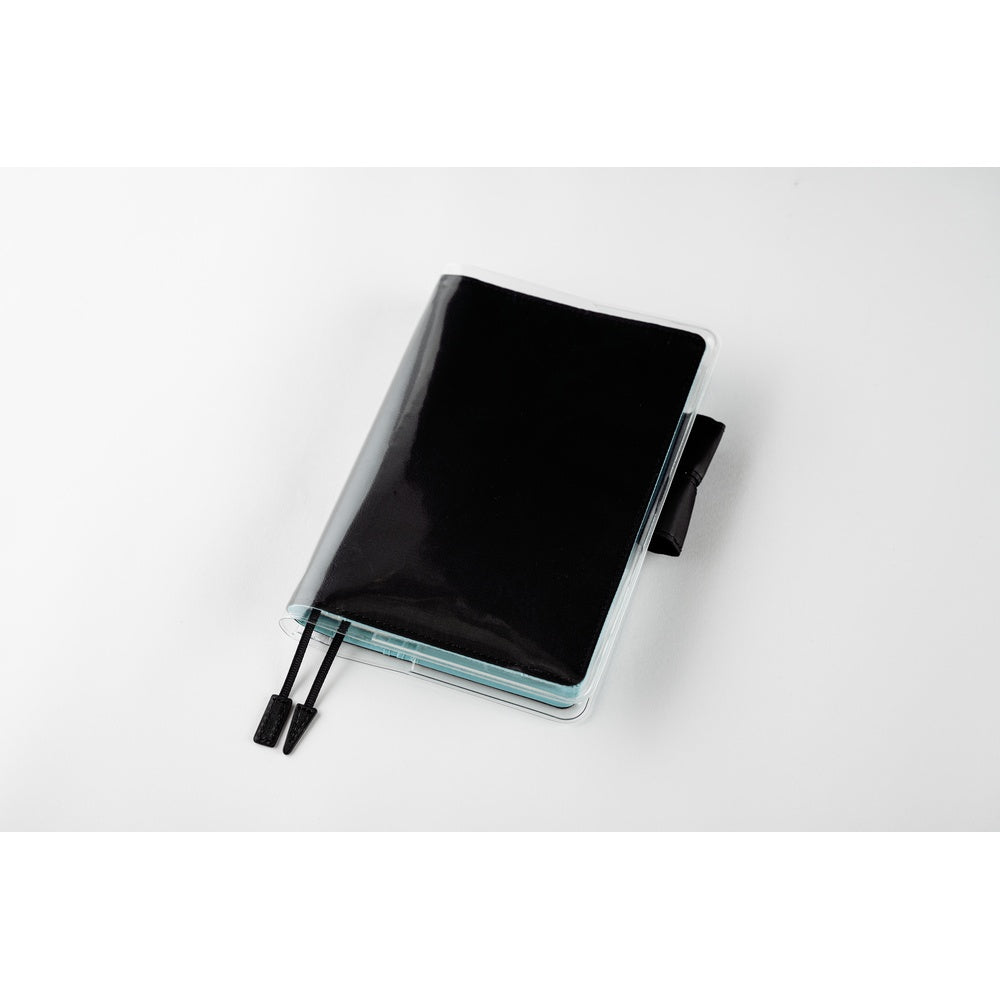 Hobonichi Techo A6 Original Planner Cover - Colors: Black x Clear Blue