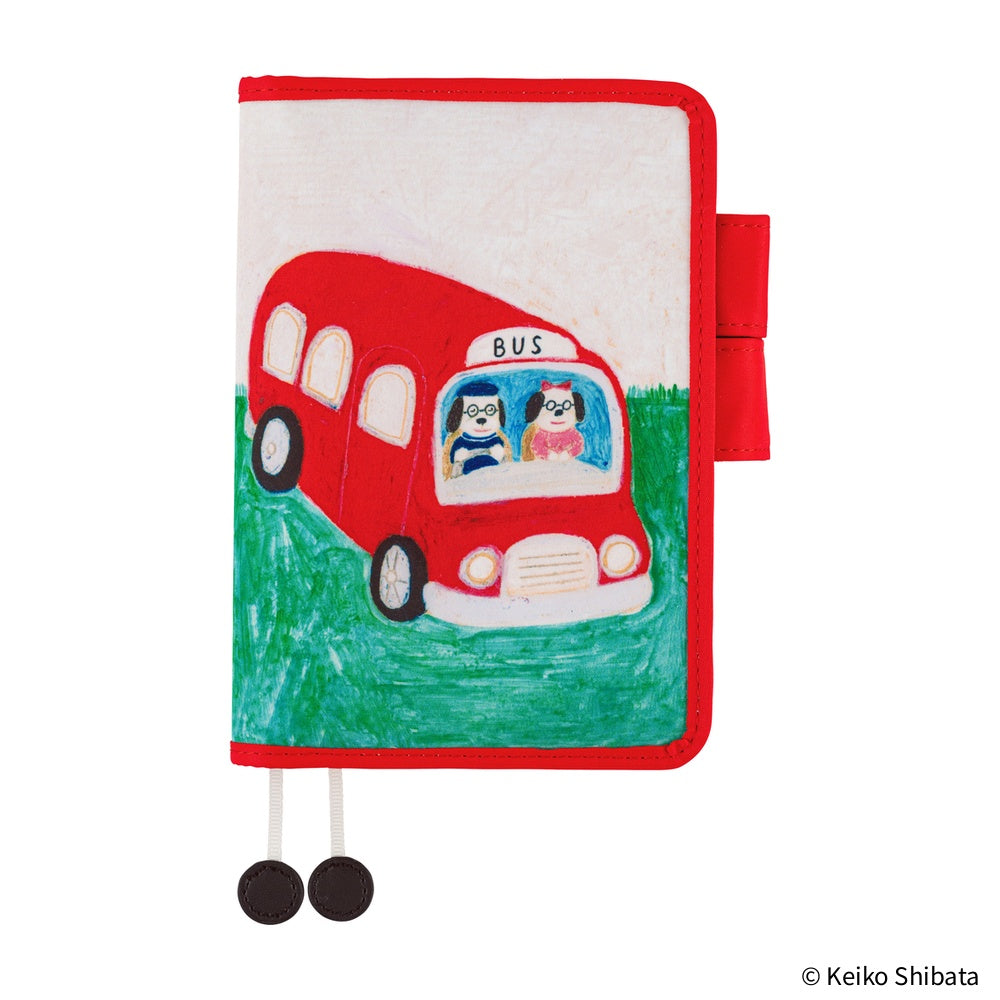 Hobonichi Techo A6 Original Planner Cover - Keiko Shibata: Bus management by Mr. and Mrs. Inoue