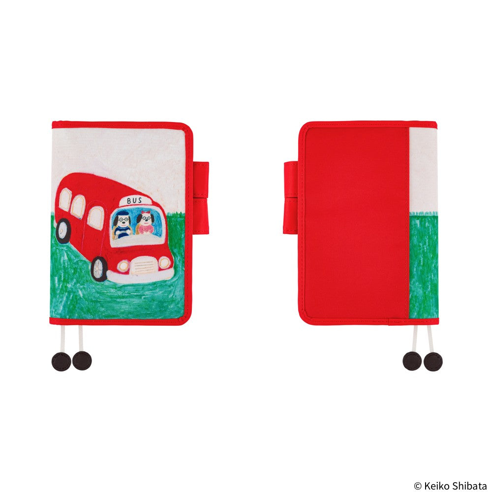 Hobonichi Techo A6 Original Planner Cover - Keiko Shibata: Bus management by Mr. and Mrs. Inoue