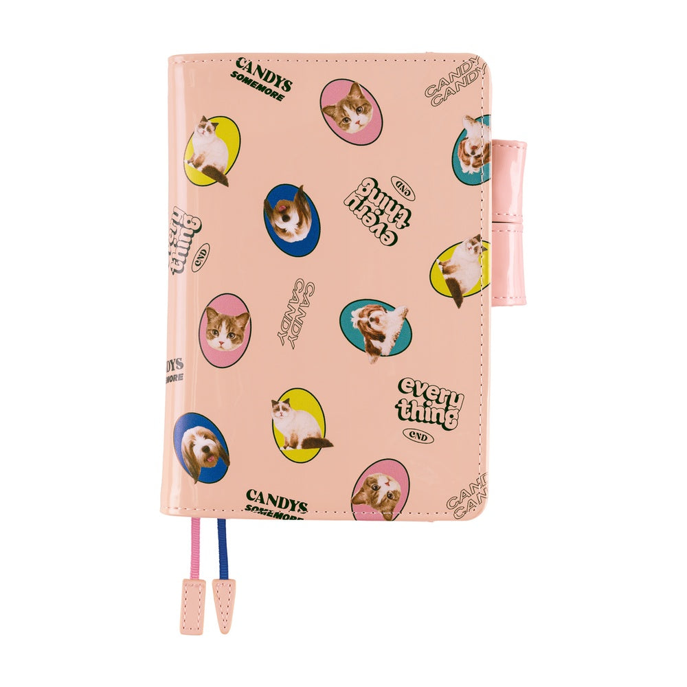 Hobonichi Techo A6 Original Planner Set - Candy Stripper: Random Dog & Cat (Pink)