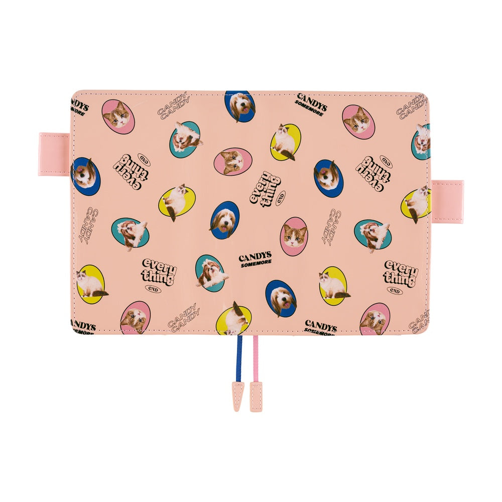 Hobonichi Techo A6 Original Planner Set - Candy Stripper: Random Dog & Cat (Pink)