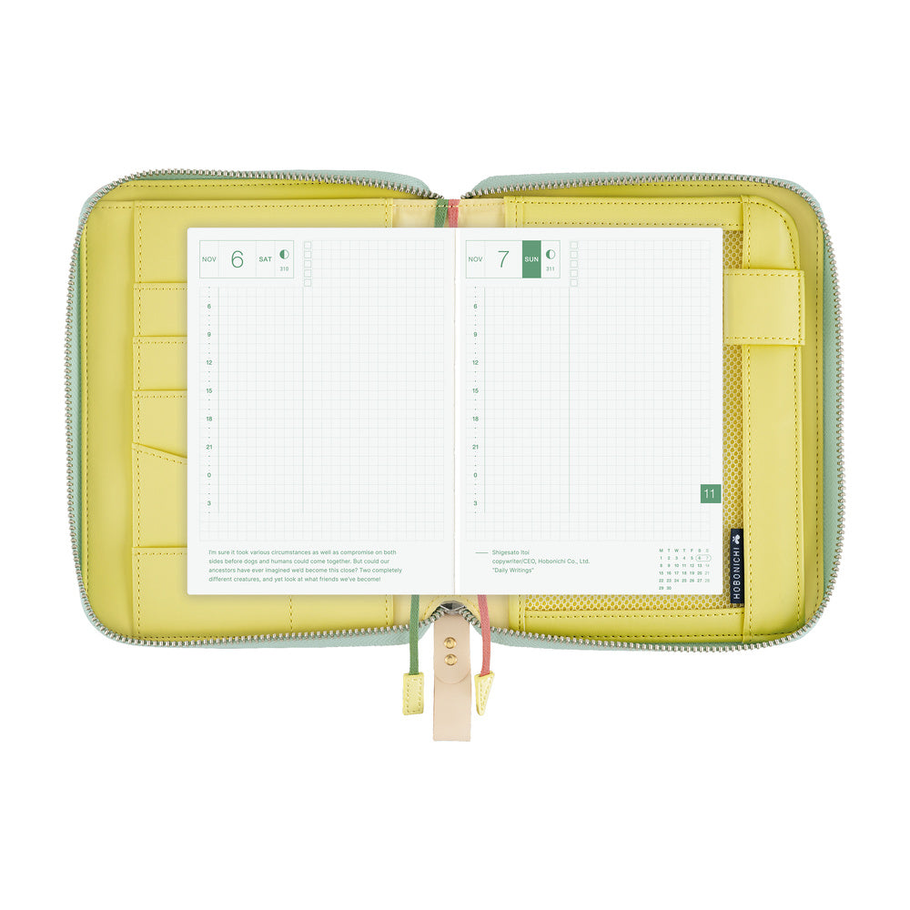 Hobonichi Techo A6 Original Planner Cover - minä perhonen: glass flower (Pink Mix)