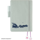 Hobonichi Techo A6 Original Planner Cover - Moomin: My Yard (Pale Mint)