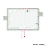 Hobonichi Techo A6 Original Planner Cover - Moomin: My Yard (Pale Mint)