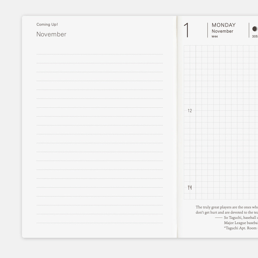 Hobonichi Techo A6 English Planner Book