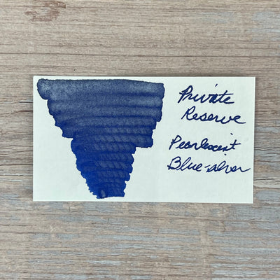 Private Reserve Pearlescent Blue-Silver - 60ML Bottled Ink